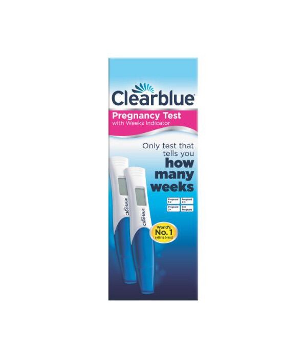 Clearblue Digital Pregnancy Test, Weeks Indicator, 2 Tests