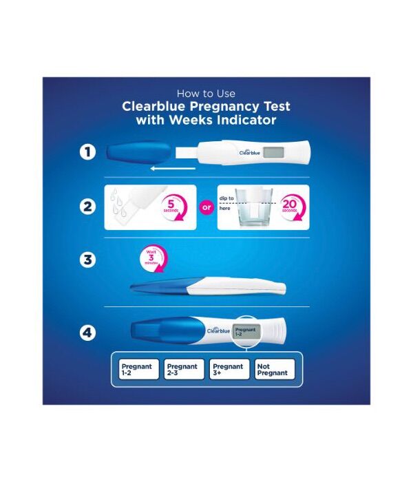 Clearblue Digital Pregnancy Test, Weeks Indicator, 2 Tests - Image 3