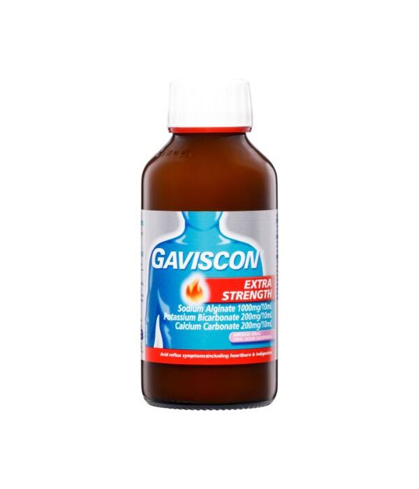 Gaviscon Extra Strength Liquid Heartburn Indigestion Aniseed 300mL