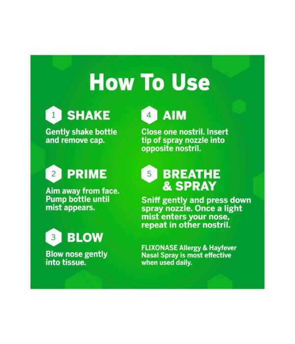 Flixonase Nasal Spray Allergy & Hayfever Relief, 120 doses - Image 8
