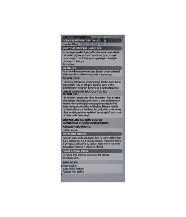 Nurofen Ibuprofen 200mg Tablets, 48 pack - Image 3