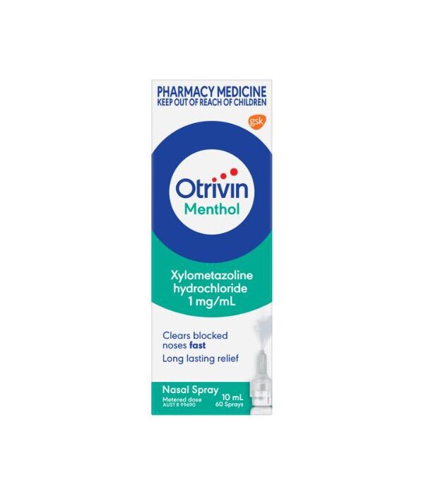 Otrivin Menthol Nasal Spray, for Blocked Nose, 10mL - Image 2