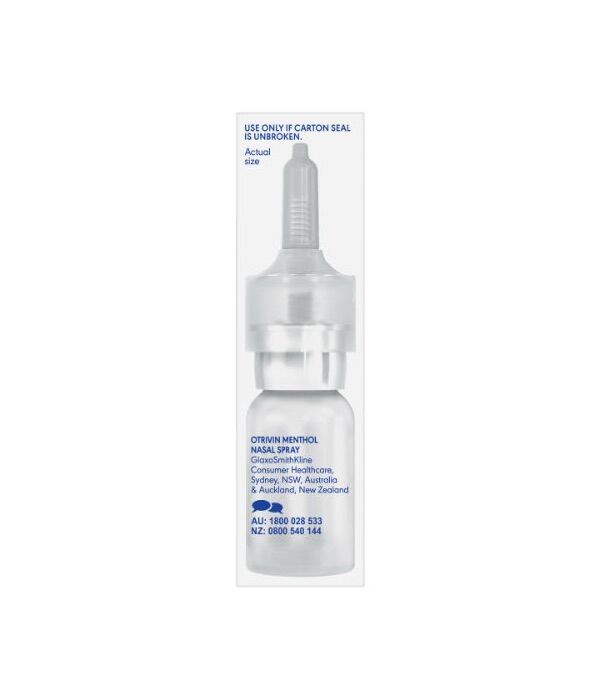 Otrivin Menthol Nasal Spray, for Blocked Nose, 10mL - Image 5