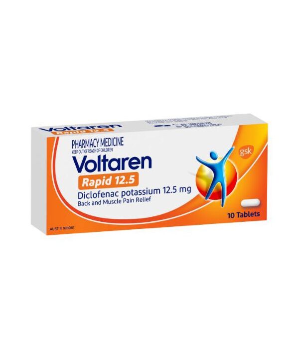 Voltaren Rapid 12.5mg 10 Tablets