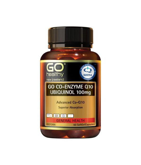 GO Co-Enzyme Q10 Ubiquinol 100mg 60 Caps