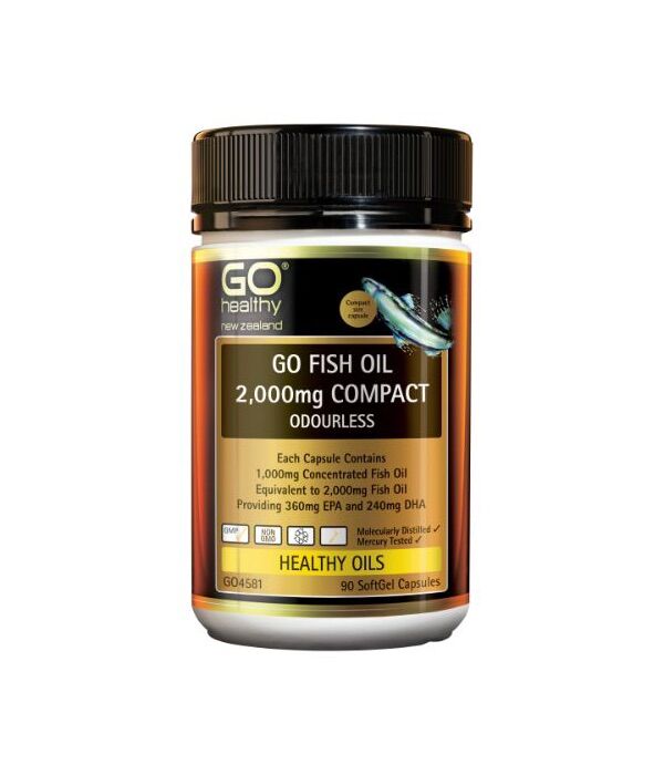 GO Healthy GO Fish Oil 2000mg Compact 90 Caps