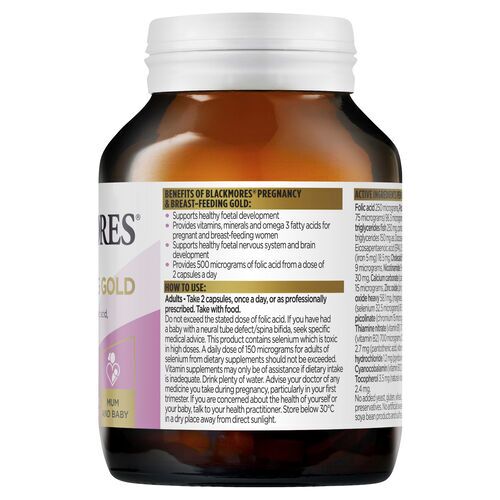 Blackmores Pregnancy & Breast-Feeding Gold 60s - Image 4