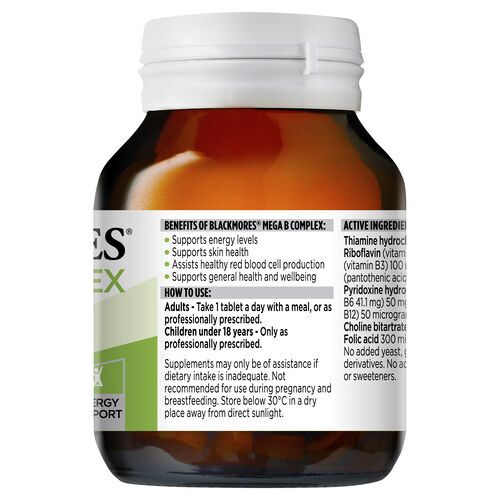 Blackmores Mega B Complex 75 Tablets - Image 4