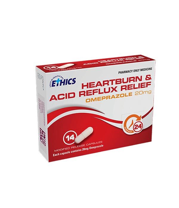 Ethics Omeprazole 20mg Heartburn and Acid Reflux Relief 14pk