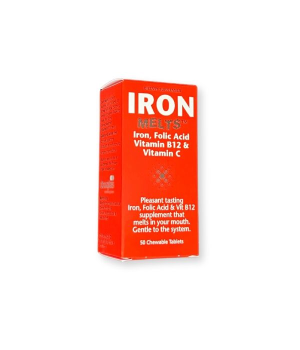 Iron Melts Tab 50 - melt in your mouth Iron tablets - Strawberry