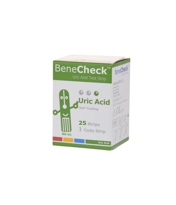 Benecheck Uric Acid Strips (25 per pkt)