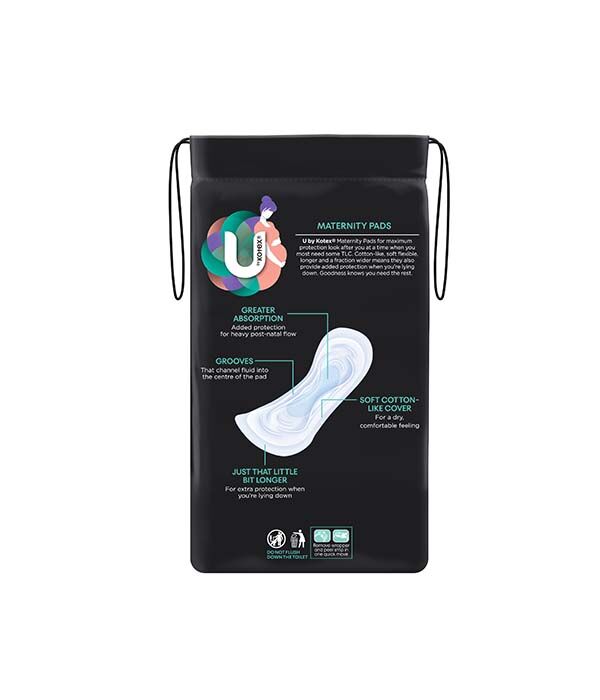 U by Kotex Maternity Pads no Wings 10 Pack - Image 3