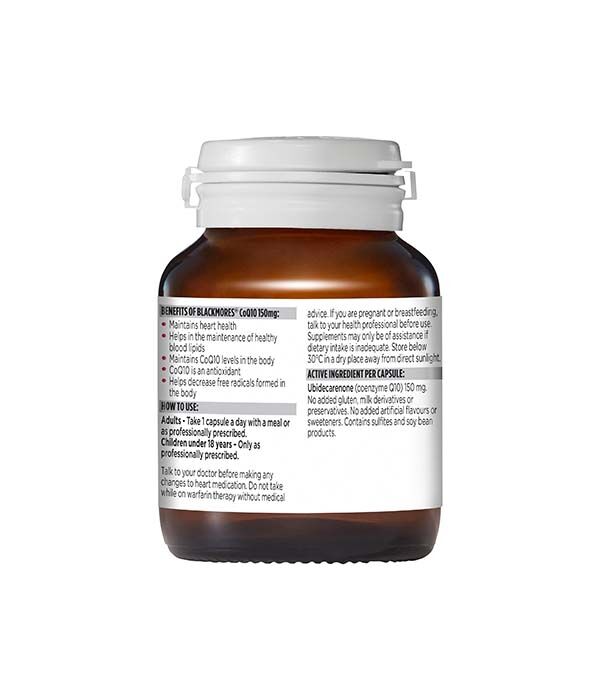 Blackmores CoQ10 150mg 30 Capsules - Image 2