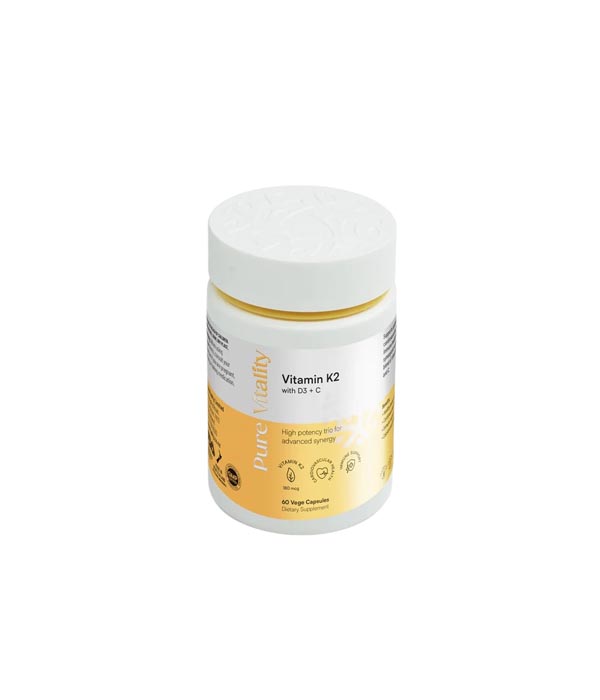 Pure Vitality Vitamin K2 with D3 + C