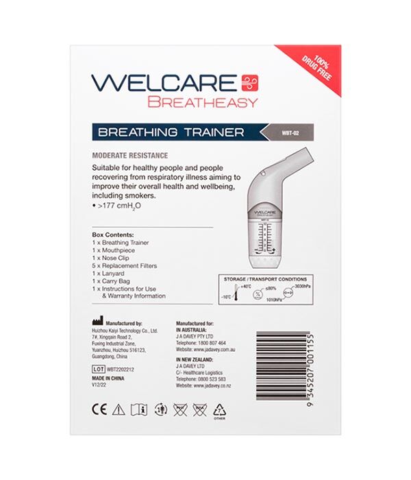 Welcare Breatheasy Breathing Trainer - Moderate Resistance - Image 3