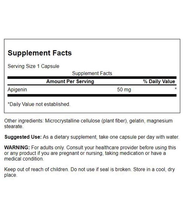 Swanson Apigenin 50mg 90C - Image 2