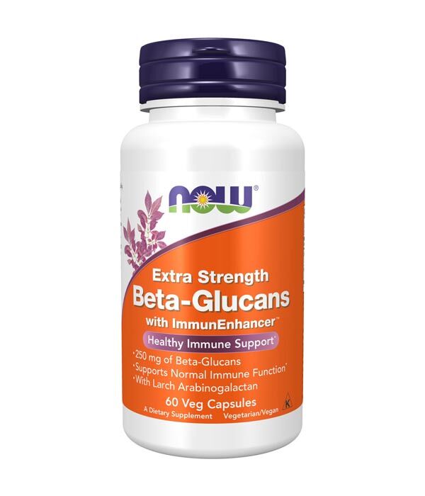 NOW Beta-Glucans, Extra Strength 250mg 60VC