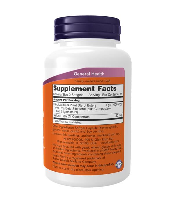 NOW Beta-Sitosterol Plant Sterols 90SG - Image 2