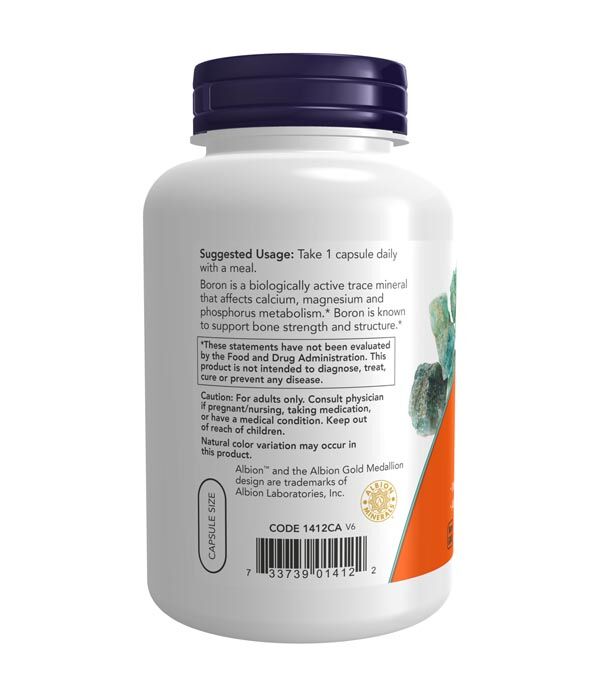 NOW Boron, 3 mg 250C - Image 3