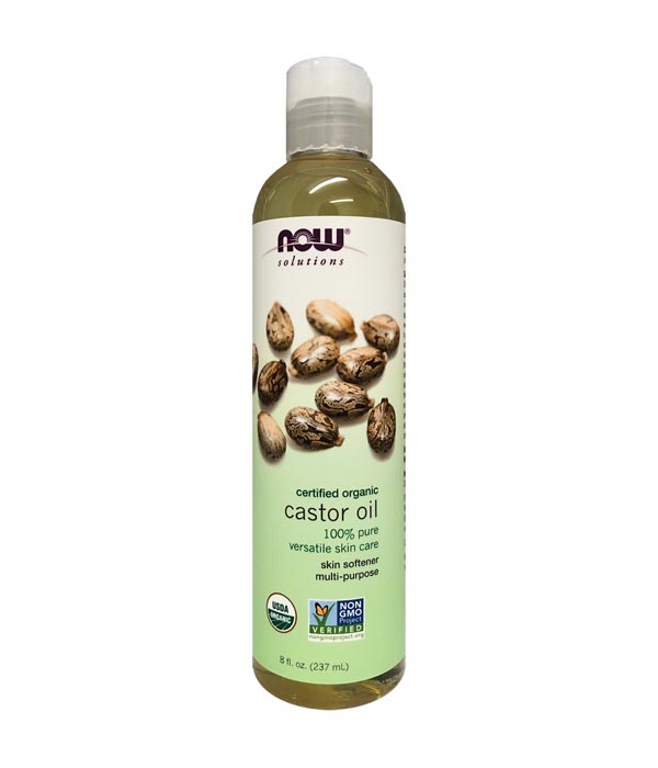 NOW Castor Oil, Certified Organic 237ml