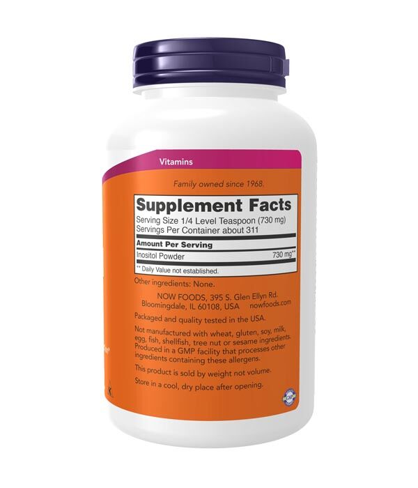 NOW Inositol Powder 8oz / 227g - Image 2