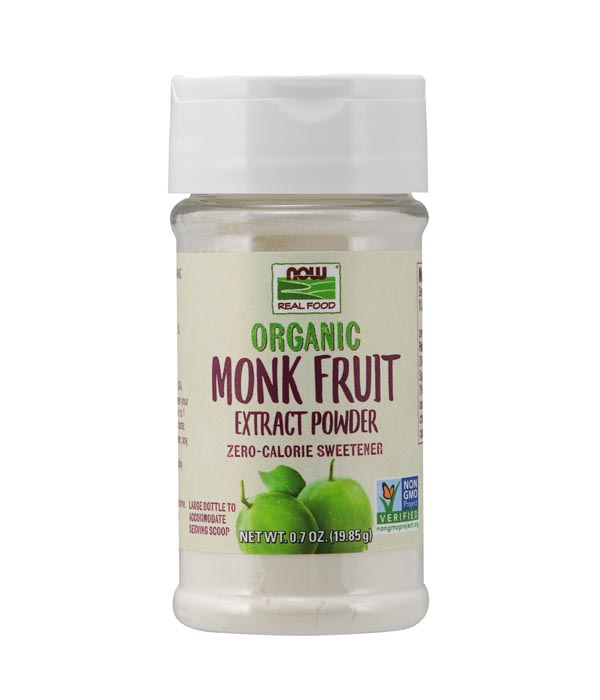 NOW Monk Fruit Extract, Organic Powder 0.7oz / 19.85g