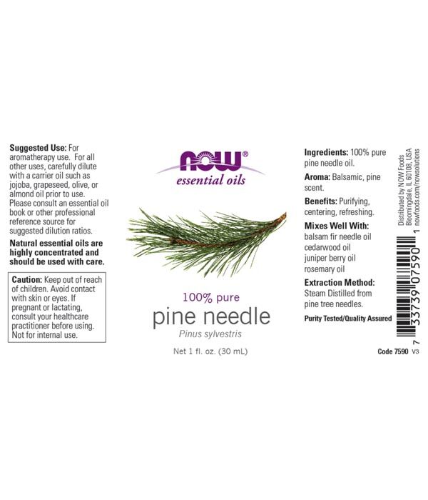 NOW PINE OIL (Pinus Sylvestris), 30ml - Image 2