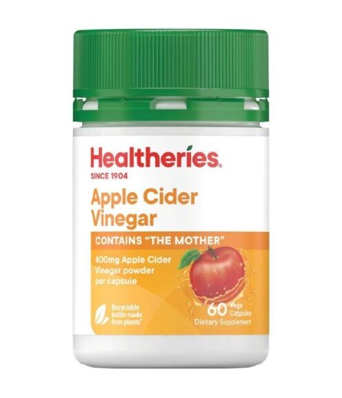 Healtheries Apple Cider Vinegar 60 Capsules Pack
