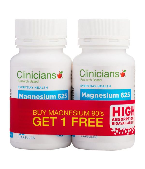 Clinicians Magnesium Caps 90 Buy 1 Get 1 Free