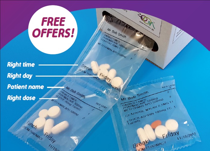 How to use your medicines sachet pack from ZOOM Pharmacy