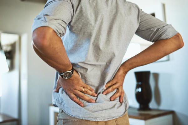 Lower Back Pain Stretch with hands on hips