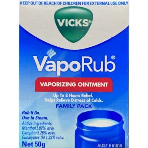 Vicks VapoRub Vaporizing Ointment Chest Rub 50g