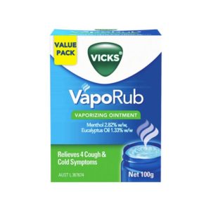 Vicks VapoRub Vaporizing Ointment Chest Rub 100g