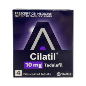 Cilatil (tadalafil) 10mg Tablets, 4 pack