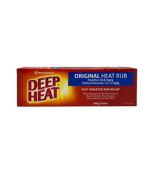 Deep Heat Original Heat Rub Cream 100g - ZOOM Pharmacy