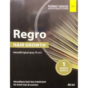 Regro Hair Growth Minoxidil 5% Hair Loss Treatment Spray 80mL