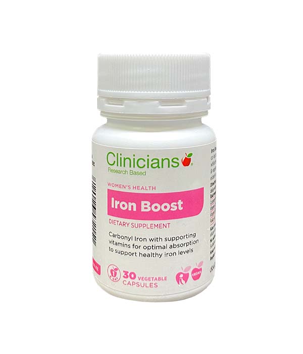 Clinicians Iron Boost, 30 capsules ZOOM Pharmacy