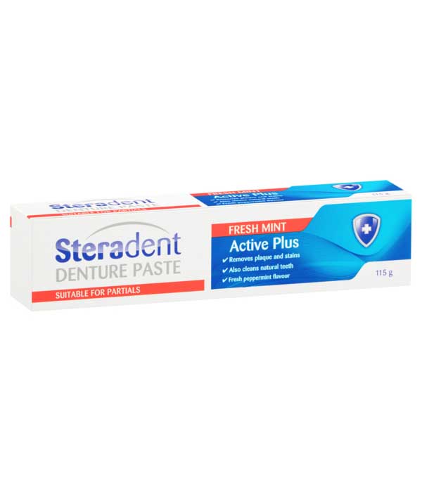 Steradent Denture Cleaning Paste Fresh Mint 115g ZOOM Pharmacy