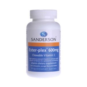 Sanderson Ester-plex Vitamin C 600mg Orange, 220 chewable tablets