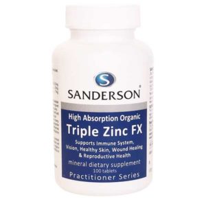 Sanderson Triple Zinc FX, 100 tablets