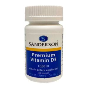 Sanderson Premium Vitamin D3 1,000 IU, 100 softgel capsules