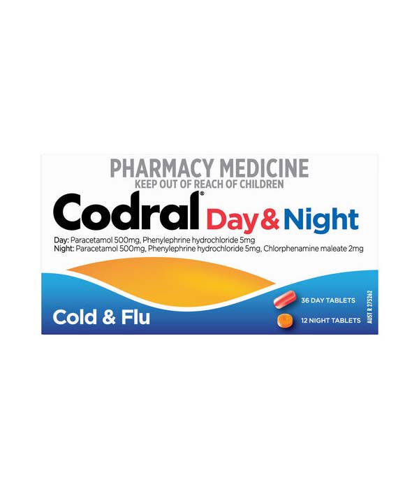 Codral Day & Night Cold & Flu Tablets 48 Pack ZOOM Pharmacy