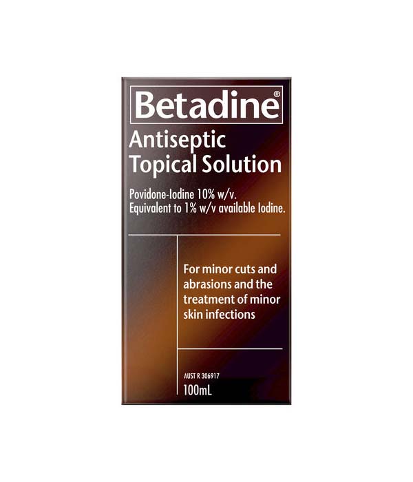 Betadine Antiseptic Topical Solution 100mL ZOOM Pharmacy