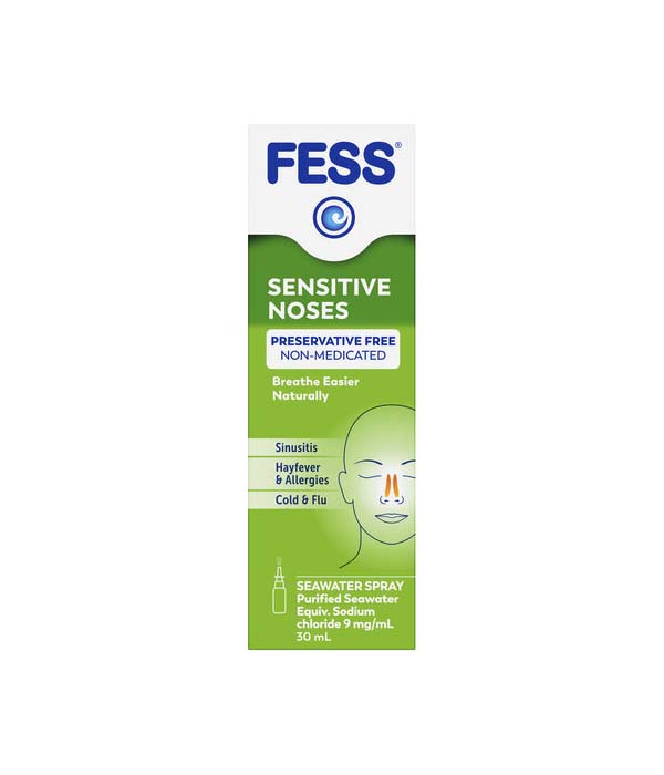 FESS Sensitive Noses Seawater Nasal Saline Spray Spray 30mL ZOOM Pharmacy