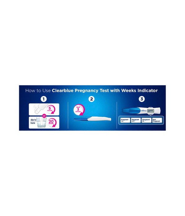 Clearblue Digital Pregnancy Test, Weeks Indicator, 1 Digital Test