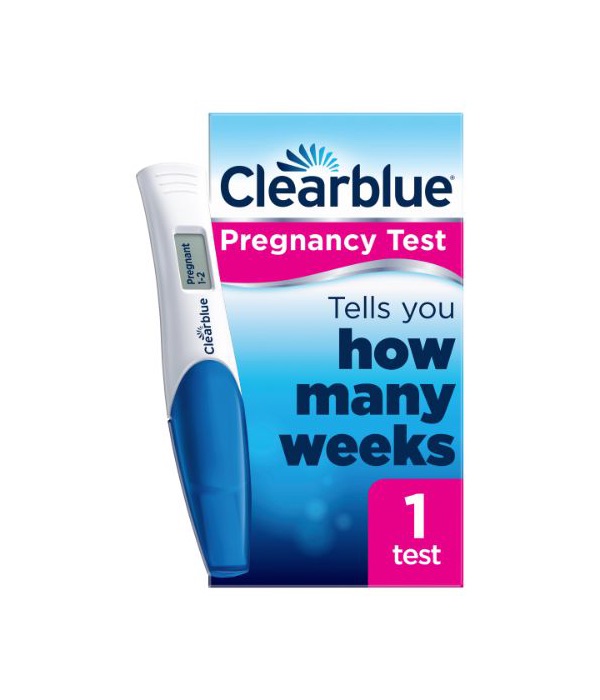 Clearblue Digital Pregnancy Test, Weeks Indicator, 1 Digital Test ...