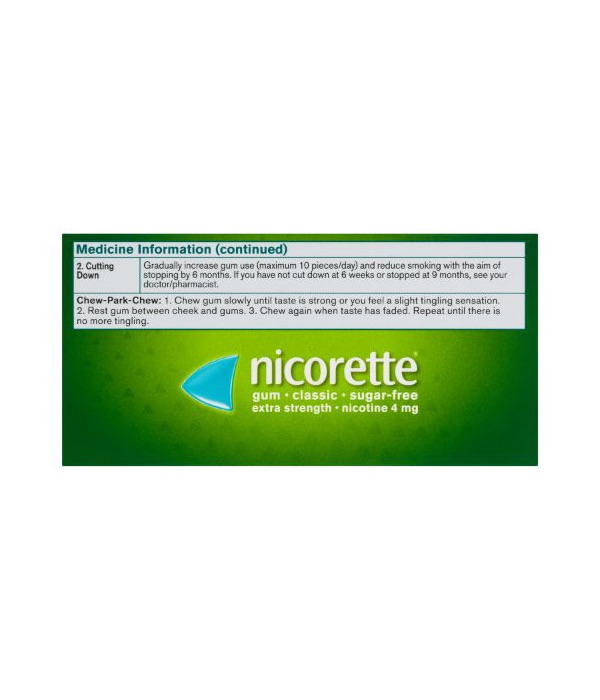 Nicorette 4 mg 30 Chicles