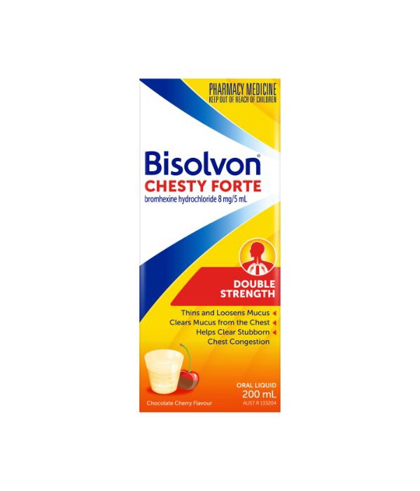 Bisolvon Chesty Forte Liquid 200mL - ZOOM Pharmacy