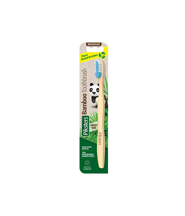 Piksters® Bamboo Adult Toothbrush Medium - ZOOM Pharmacy