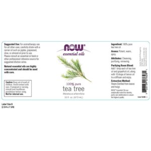 NOW TEA TREE OIL (Melaleuca Alternifolia) 473ml